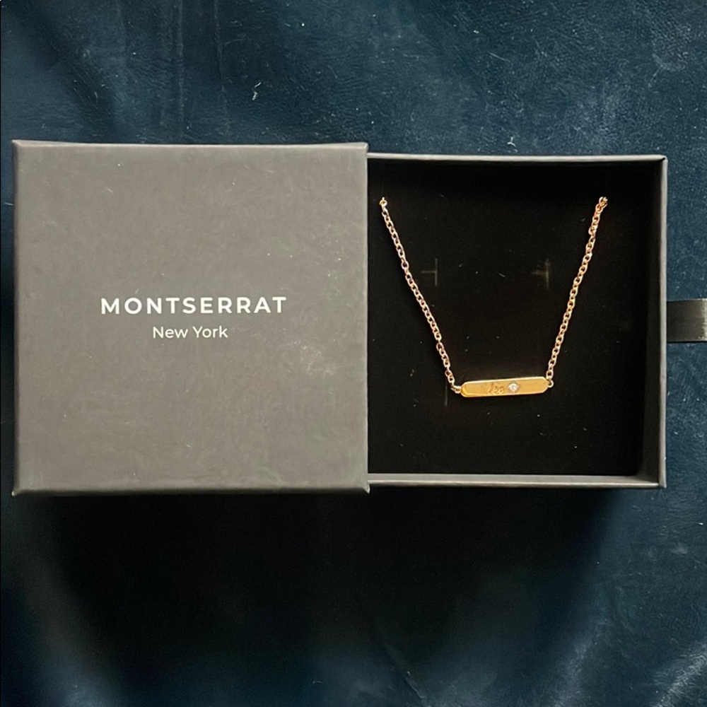 BNIB Montserrat New York Diamond Zodiac Necklace